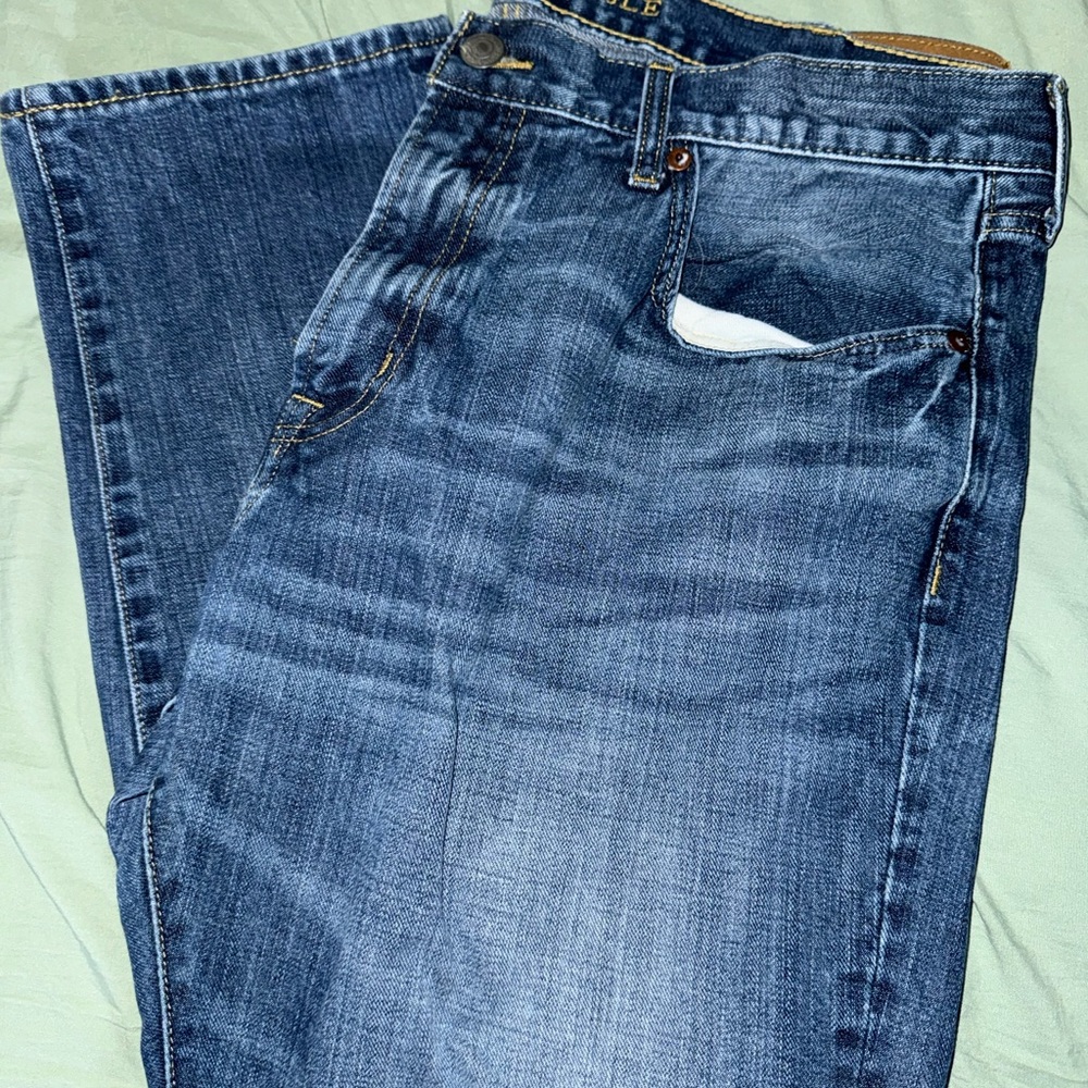 American Eagle Outfitters Dark Blue Straight Jeans